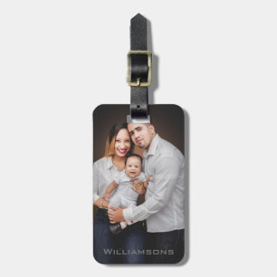 Étiquette À Bagage Photo de famille personnalisée
