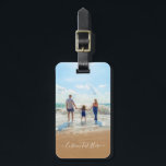 Étiquette À Bagage Photo et texte personnalisés - Votre propre design<br><div class="desc">Photo et texte personnalisés - Unique votre propre design - Famille personnalisée / Amis ou Cadeau personnel - Ajouter votre texte et photo - Redimensionnez et déplacez les éléments avec l'outil de personnalisation!</div>