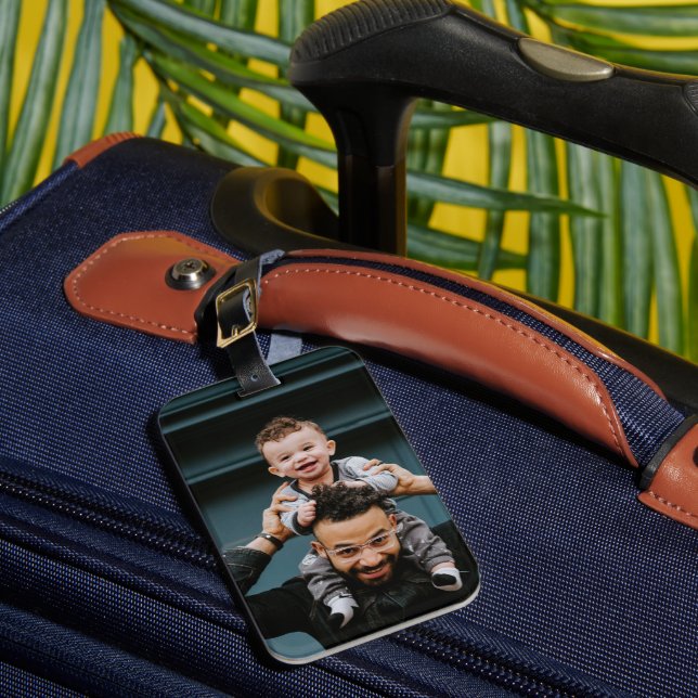Étiquette À Bagage Photo personnalisée (Insitu Rectoal 1)