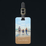 Étiquette À Bagage Photo personnalisée et bagage texte Balise votre p<br><div class="desc">Balises de bagage photo et texte personnalisées - Unique votre propre design - Famille personnalisée / amis ou bagage personnel Balise Cadeau - Ajouter votre texte et photo - Redimensionner et déplacer des éléments avec l'outil de personnalisation ! Choisissez les polices / taille / couleur ! Bonne chance - Soyez...</div>