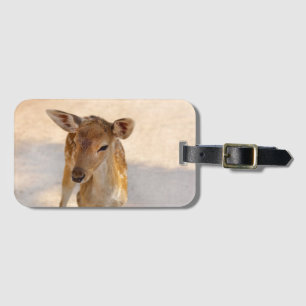 Étiquette À Bagage Photographie de cerfs fantaisistes en forêt