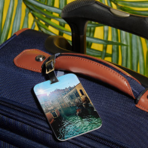 Étiquette À Bagage Photographie de gondole dans les canaux de Venise,