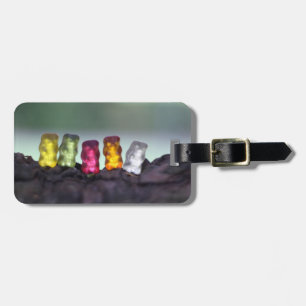 Étiquette À Bagage Photographie gommeuse d'ours de diversité colorée