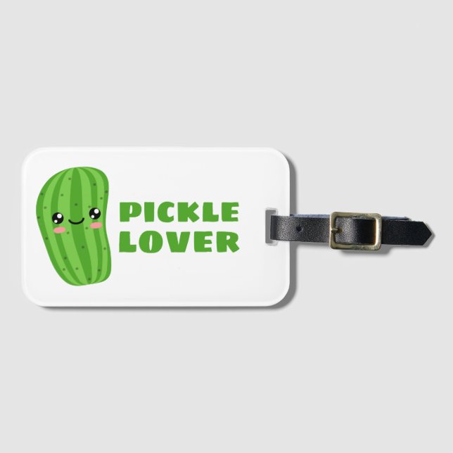 Étiquette À Bagage Pickle Lover (Devant Horizontal)