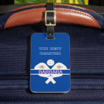 Étiquette À Bagage Pickleball Best Grand-mère Paddle Floral<br><div class="desc">Grand-mère sera gagnante avec cette étiquette bagage / sac,  un design vraiment élégant avec des pagaies dans la pagaie plus personnalisée avec un nom deux couleurs. Une touche de fleurs roses le décolle. Pour toute question de conception,  envoyez un courriel à charmdesignstudio@rcn.com et nous serons heureux de vous aider.</div>