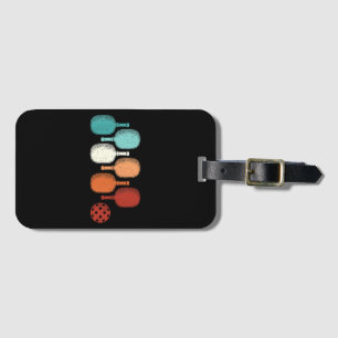 Étiquette À Bagage Pickleball Lover Retro Paddle Sport Vintage