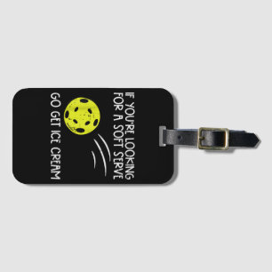 Étiquette À Bagage Pickleball Soft Sert Obtenir Crème Glace Pickle Ba