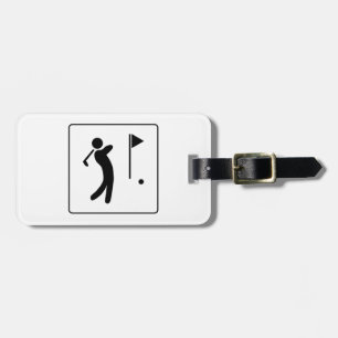 Étiquette À Bagage Pictogramme de terrain de golf