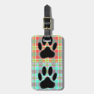 Étiquette À Bagage Pied Motif de chien