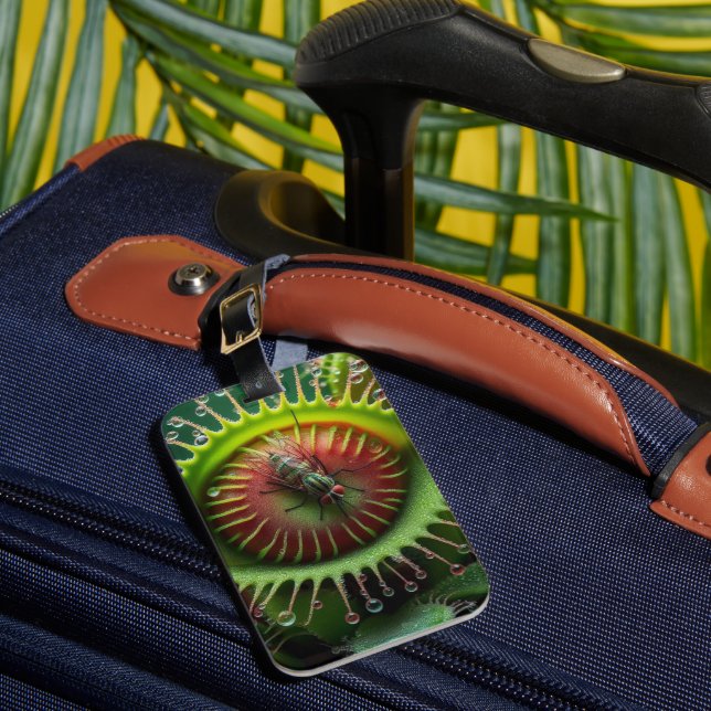 Étiquette À Bagage Piège de Vénus Floral Étrange Bold Voyage (Insitu Rectoal 1)