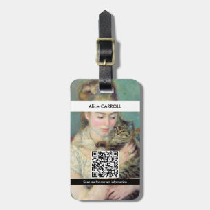 Étiquette À Bagage Pierre-Auguste Renoir - Femme au chat