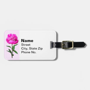 Étiquette À Bagage Pierre rose foncé