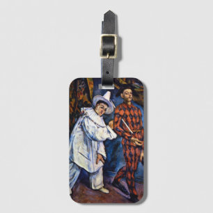 Étiquette À Bagage Pierrot et Arlequin, Mardi Gras de Paul Cézanne