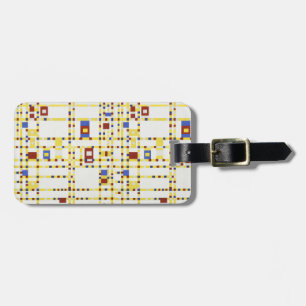 Étiquette À Bagage Piet Mondrian Broadway Boogie Woogie Art Abstrait