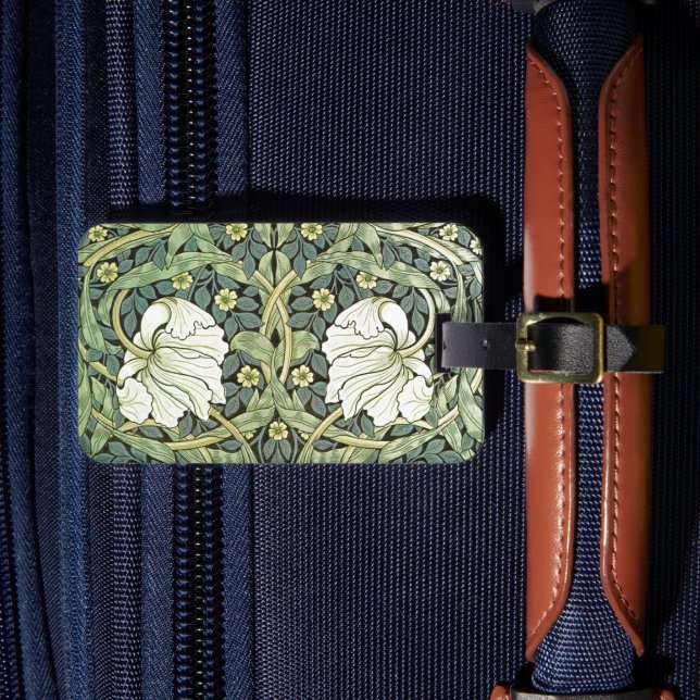 Étiquette À Bagage Pimpernel White Poppies William Morris (Insitu Rectoal 4)