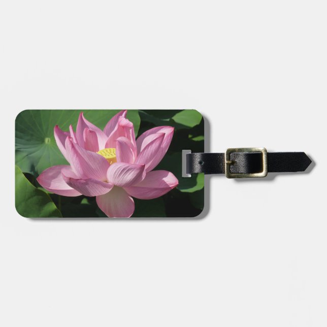 Étiquette À Bagage Pink Lotus Flower IV (Devant horizontal)