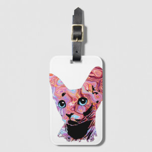 Étiquette À Bagage Pinky Sphynx Cat 683