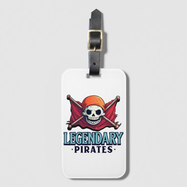 Étiquette À Bagage Pirates légendaires (Devant Vertical)