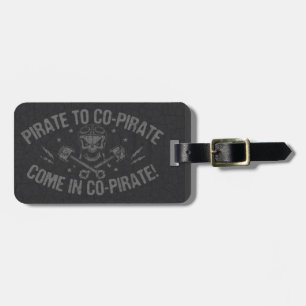 Étiquette À Bagage Piratez le Co-Pirate II