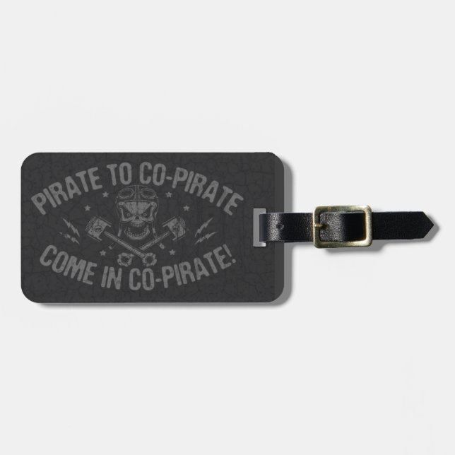 Étiquette À Bagage Piratez le Co-Pirate II (Devant horizontal)