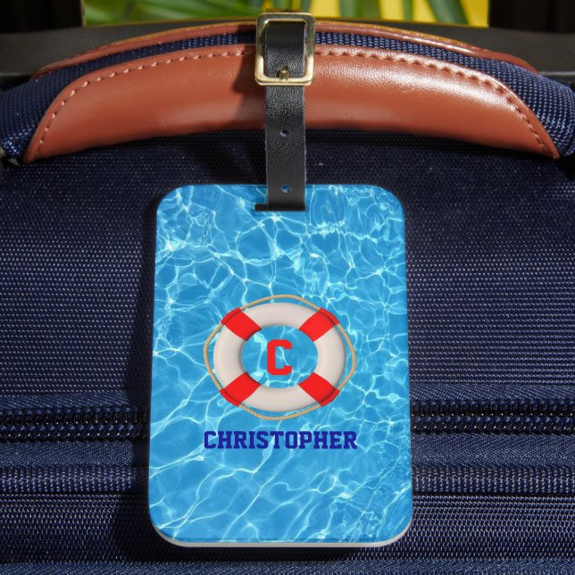Étiquette À Bagage Piscine Coach Piscine Lifesaver (Insitu Rectoal 2)