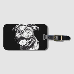 Étiquette À Bagage Pit Bull