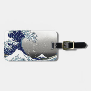 Étiquette À Bagage PixDezines Vintage, Grande Vague, Hokusai 葛飾北斎の神奈川