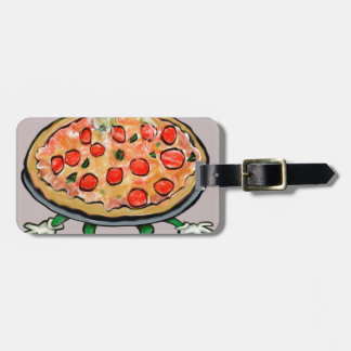 Étiquette À Bagage Pizza