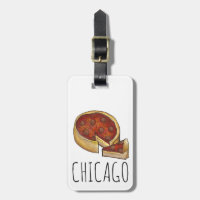 Pizza à plat profond de Chicago Illinois Pepperoni