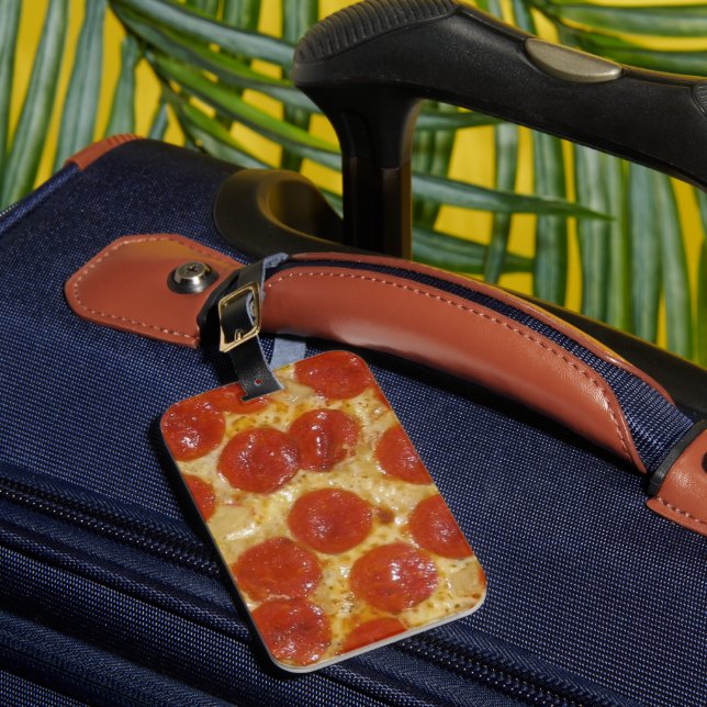 Étiquette À Bagage pizza au gros pepperoni (Insitu Rectoal 1)