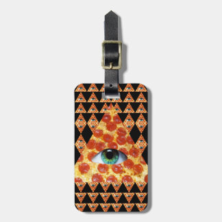 Étiquette À Bagage Pizza d'Illuminati