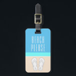 Étiquette À Bagage Plage Abstraite Chic Moderne S'il vous plaît Monog<br><div class="desc">Beach Please Modern Abstrait Color Block Monogrammes Bagages - Tous les textes peuvent être modifiés ou supprimés. Ce modèle offre de nombreuses options pour customiser les coordonnées de contact à votre retour, en fonction de vos préférences. Le sable, la mer et le littoral sont élégants et minimalistes. Le design s'inspire...</div>