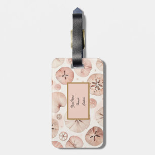 Étiquette À Bagage Plage Blush Sand Dollar
