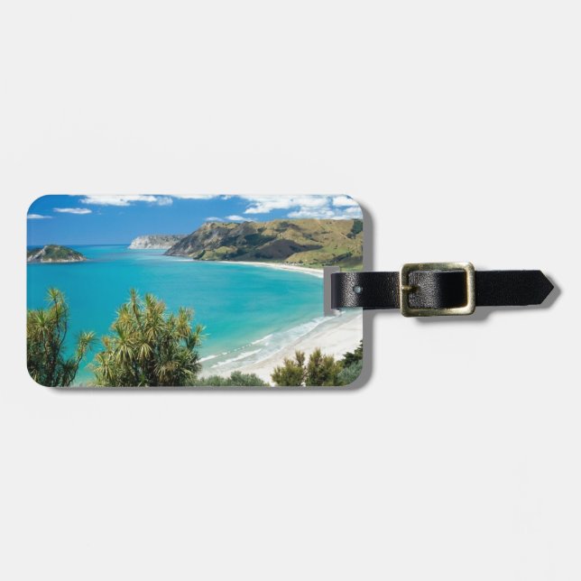Étiquette À Bagage plage exotique (Devant horizontal)