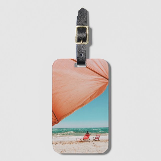 Étiquette À Bagage Plage Trocadero - Marbella - Espagne (Devant Vertical)