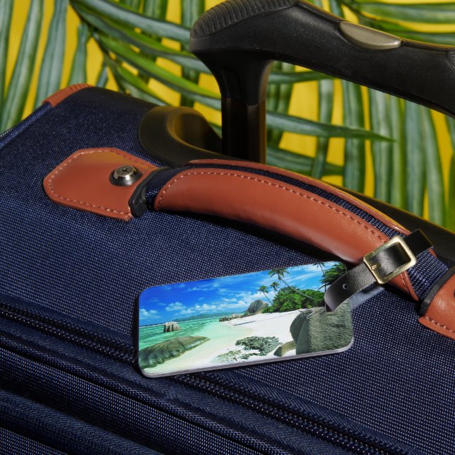 Étiquette À Bagage Plages tropicales | L'île de La Digue (Insitu Rectoal 3)