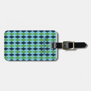 Étiquette À Bagage Plaid diamant Rockabily Thunder_Cove
