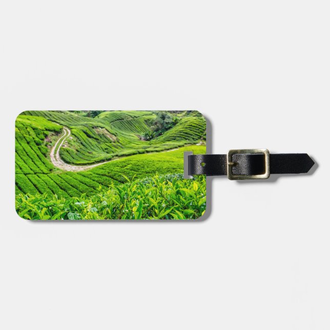 Étiquette À Bagage Plantation de thé de Cameron Highlands (Devant horizontal)