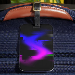 Étiquette À Bagage Plasma noir brillant