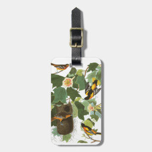 Étiquette À Bagage Plat 12 Baltimore Oriole d'Audubon