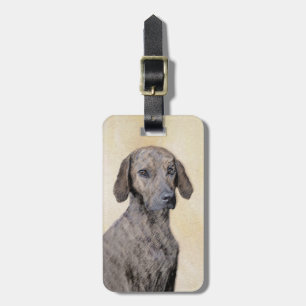 Étiquette À Bagage Plott Peinture - Cute Original Chien Art