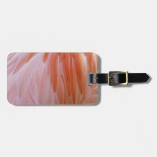 Étiquette À Bagage Plumes de flamingo dans des nuances de rose