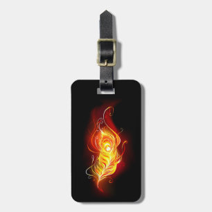 Étiquette À Bagage Plumes de paquetage de feu