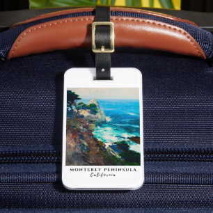 Étiquette À Bagage Point Lobos Monterey Peninsula Côte Californie