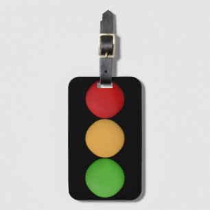 Étiquette À Bagage Points rouges jaunes verts