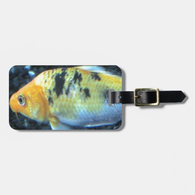 Étiquette À Bagage Poisson d'or tacheté (Devant horizontal)