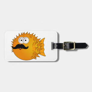 Étiquette À Bagage Poissons de décolleur de moustache