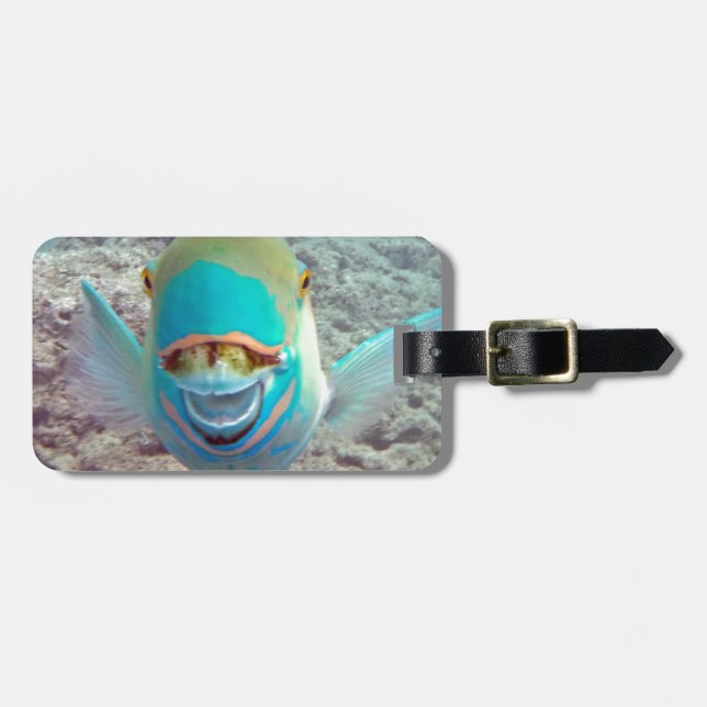Étiquette À Bagage Poissons de perroquet d'Hawaï (Devant horizontal)