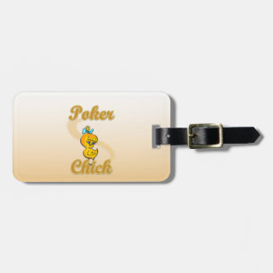 Étiquette À Bagage Poker Chick