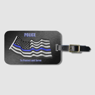 Étiquette À Bagage Police